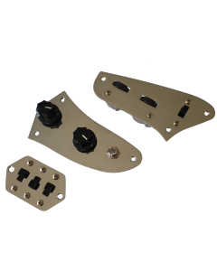 Complete Jaguar guitar control plate set chrome + parts
