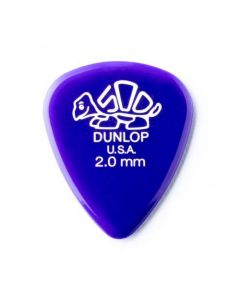 5x Dunlop delrin 500 picks purple 2.00mm 41-R-200