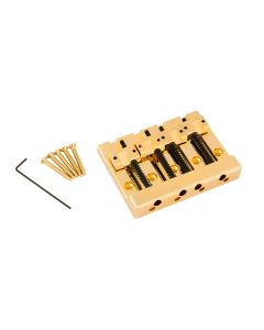 Fender Himass 4-string bass bridge with zinc saddles gold 099-4407-200