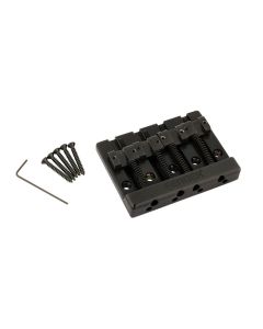 Fender Himass 4-string black bass bridge assembly with zinc saddles 0994407400