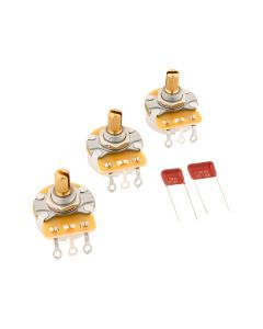 Fender set of 3 Stratocaster split shaft potentiometer and capacitor kit 099-0830-003