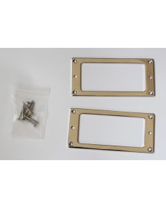 Small size humbucker ring set of 2 metal chrome