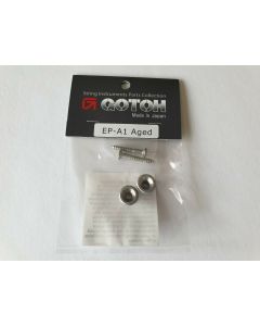 Gotoh Relic strap buttons set aged aluminum GTH15892