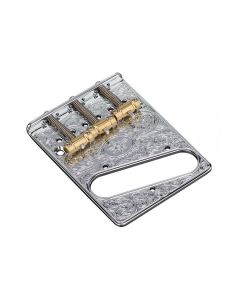 Gotoh telecaster guitar bridge with luxury engraving and in-tune brass saddles GTC-ART-03 