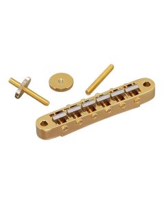 Gotoh Ti-103B tune o matic guitar bridge gold with titanium saddles GTH12676