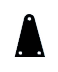 Guitar 3 hole 2ply truss rod cover black LRC-22-B