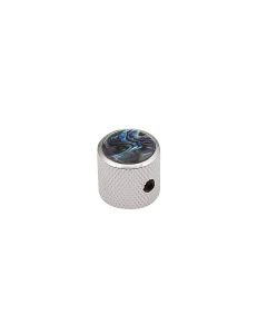 Guitar dome knob nickel with abalone inlay KN-237