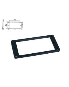 Guitar flat humbucker ring 4.2mm x 6mm height black HPF-04-SBK