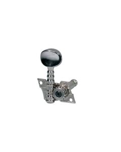 Guitar open gear tuners set 3L +3R chrome knobs 056-LR