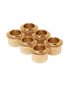 Hosco Japan set of 6 push-fit tuner bushings gold BU-KG92