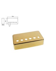 Humbucker bridge position 50mm spacing pickup cover gold  HPC-10-GGR