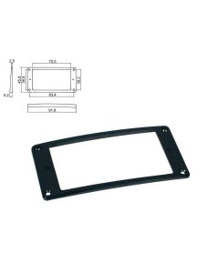 Humbucker ring curved 2,5mm x 5,2mm black HPR-08-SBK