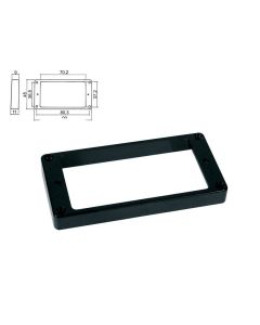 Humbucker ring flat 9mm x 11mm height black HPF-04-TBK