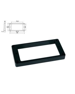 Humbucker ring flat black 10mm x 11,7mm height  HPF-02-TBK