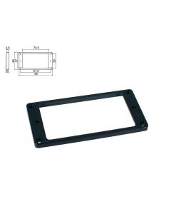 Humbucker ring flat black 4.5mm x 6mm height HPF-02-SBK