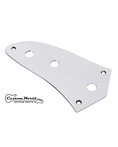 Jaguar guitar control plate chrome fits CTS pots + screws
