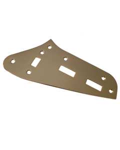 Jaguar guitar preset control plate gold + screws