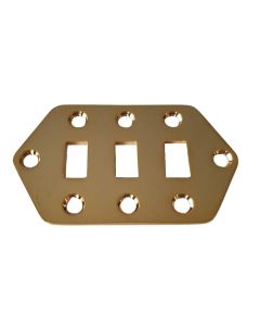 Jaguar slide switch plate gold + screws fits fender
