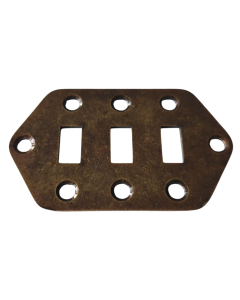 Jaguar guitar switch plate relic antique brass + screws fits Fender