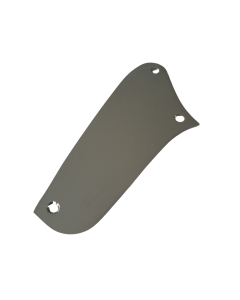 Jaguar guitar upper slide switch plate no holes chrome + screws