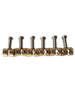 Jaguar Jazzmaster mustang guitar adjustable brass upgrade saddles set
