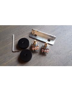 Jaguar Guitar Rhythm Roller Knobs & Bracket / Mini Pots kit