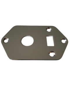 Kurt Cobain Jaguar Guitar Switch Plate chrome + screws