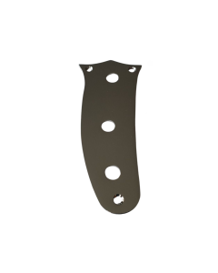 Mustang left handed guitar control plate chrome + screws CTS fits fender