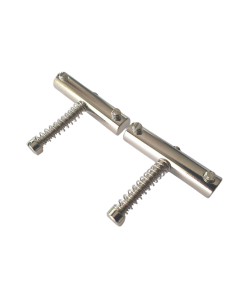 Nickel plated brass saddle set fits Fender '51 tele P bass bridge