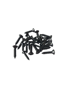 (17) countersunk pickguard mounting screws black set