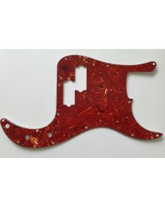 P-bass standard pickguard 4ply red tortoise fits USA and MIM Fender