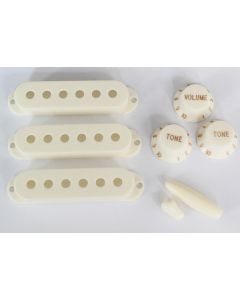 Stratocaster guitar accessory kit parchment fits fender