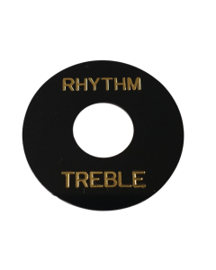 Rhythm treble cover toggle ring washer for guitar black / gold