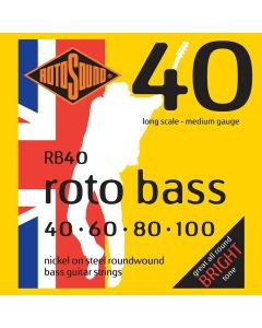 Rotosound Roto Bass string set electric bass nickel wound 040-060-080-100 RB40