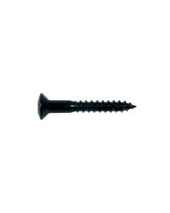 Set of 12 bridge mounting screws black countersunk 3.5mm x 25mm WS-04-B