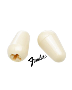 Set of 2 Fender stratocaster aged white switch tips 099-4938-000