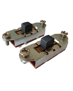 Set of 2 mustang slide switches black knob