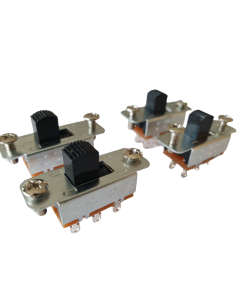 Set of 4 Jaguar slide switches with a black knob