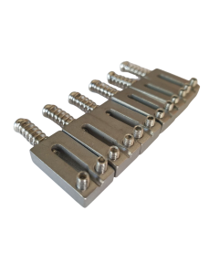 Set of 6 stratocaster telecaster guitar brushed steel saddles 10.8mm spacing