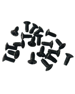 (20) Short M3 thread Jaguar Jazzmaster guitar slide switch screws black