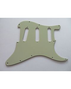 Stratocaster pickguard 3ply mint green no pot/switch holes
