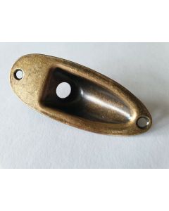 Stratocaster Jack ferrule relic antique brass + screws