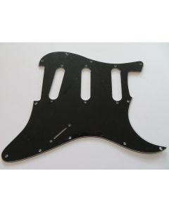 Stratocaster standard pickguard 3ply black no pot holes