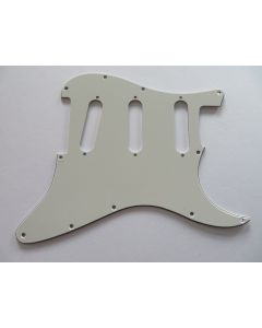 Stratocaster pickguard 3ply parchment no pot/switch holes