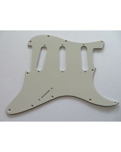 Stratocaster standard pickguard 3ply parchment no pot holes 