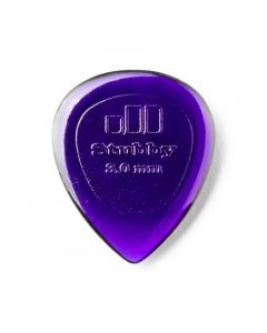 5x Dunlop stubby picks purple 3.00mm 474-R-300