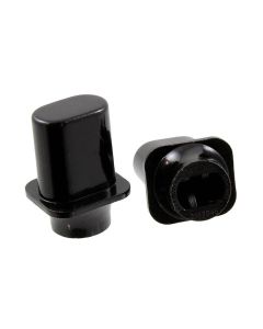 Bulk set of 20 telecaster USA top hat switch tips black