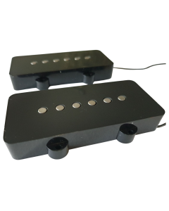 Jazzmaster set Alnico neck + bridge pickups black fits Fender
