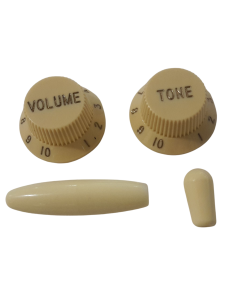 Jazzmaster AVRI aged white knob kit fits USA Fender