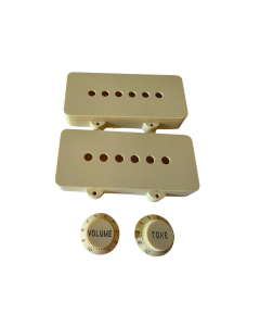 Jazzmaster covers and knobs set aged white (Ivory)